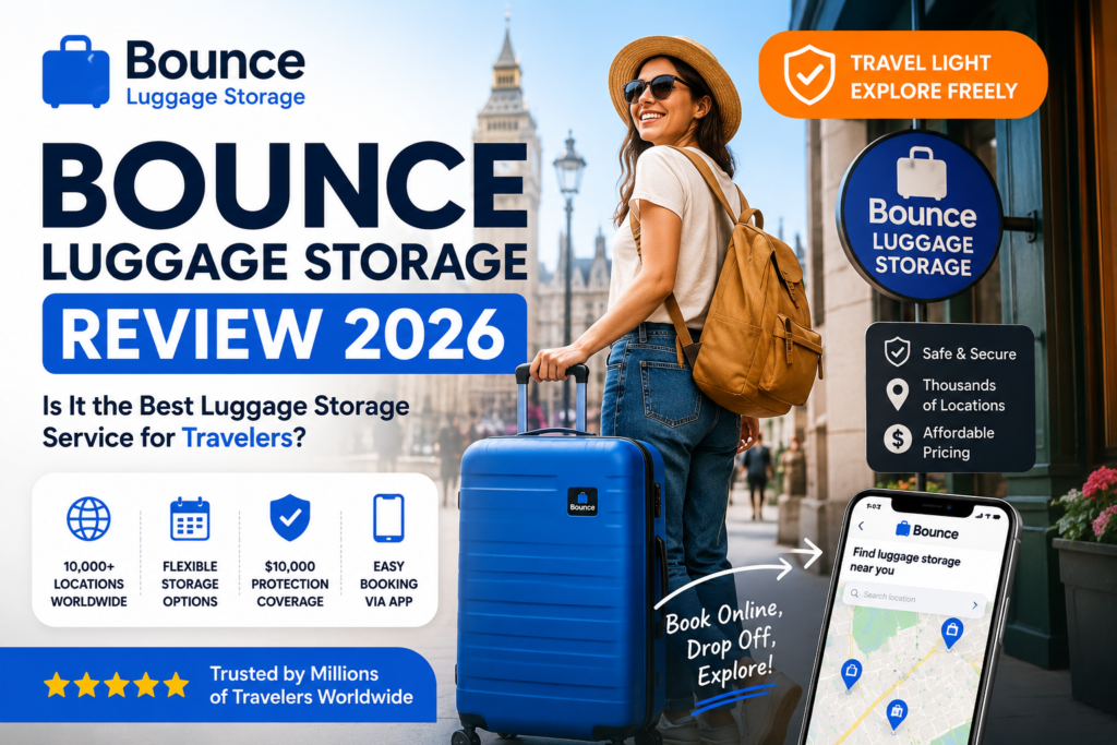 Bounce Luggage Storage Review 2026: Is It the Best Luggage Storage Service for Travelers?